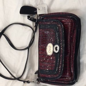 Faux leather pocketbook